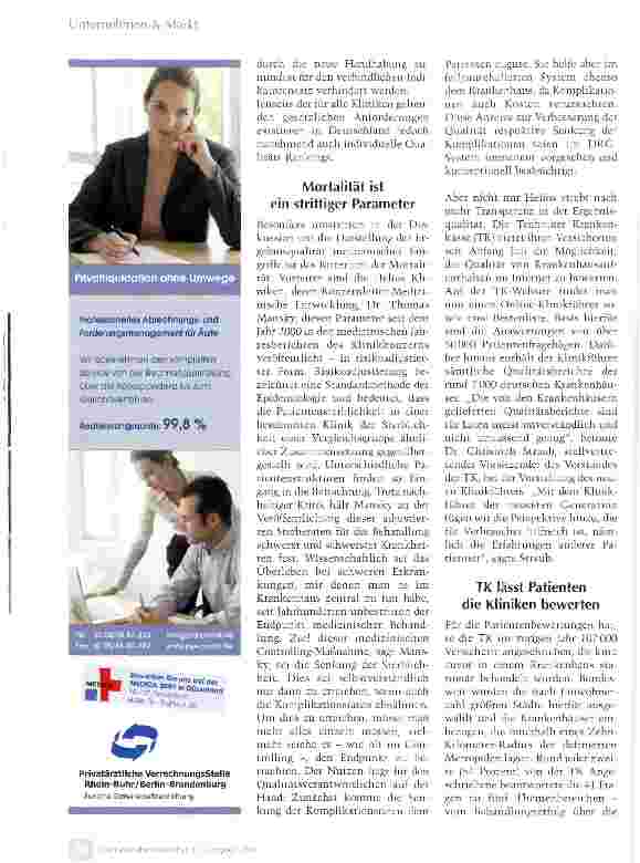 Vorschauseite 3: Sterne bald auch am deutschen Krankenhaushimmel?