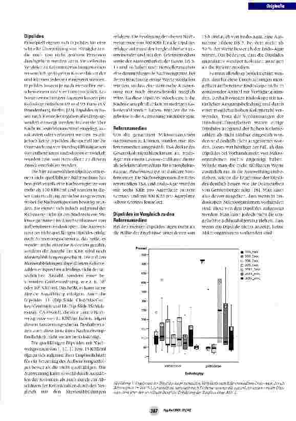Vorschauseite 6: Bewertung von verschiedenen Schnelltests (Dipslides) zur Überprüfung des Aufbereitungserfolgs bei flexiblen Endoskopen