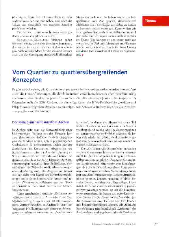 Vorschauseite 4: Glied um Glied wächst eine ganzheitliche Versorgungskette vor den Toren Münchens