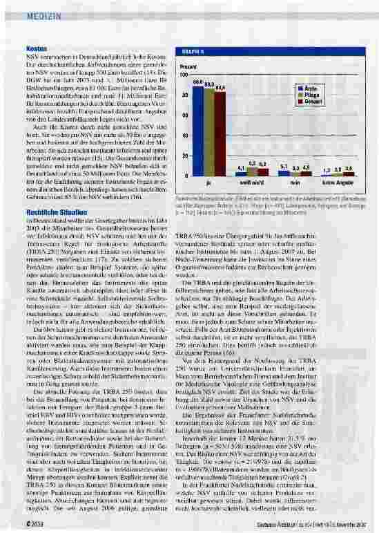Vorschauseite 4: Gefährdungen durch Nadelstichverletzungen