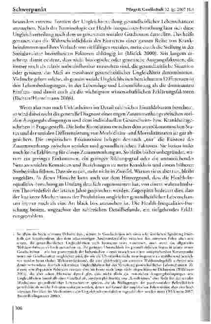 Vorschauseite 3: Soziale Ungleichheit und Pflege: Konzeptionelle Zugänge
