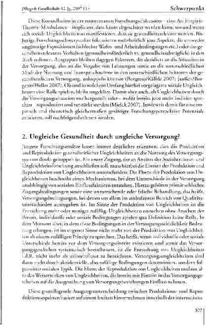 Vorschauseite 4: Soziale Ungleichheit und Pflege: Konzeptionelle Zugänge