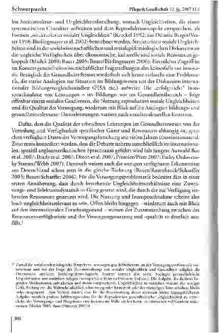 Vorschauseite 5: Soziale Ungleichheit und Pflege: Konzeptionelle Zugänge