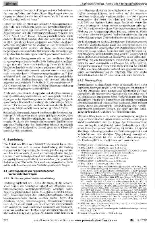 Vorschauseite 3: Streik um Firmentarifsozialpläne