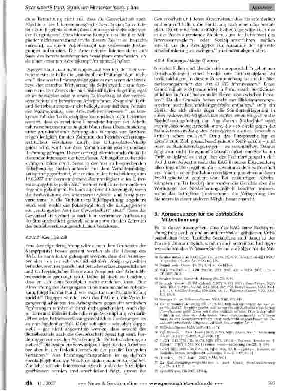Vorschauseite 6: Streik um Firmentarifsozialpläne