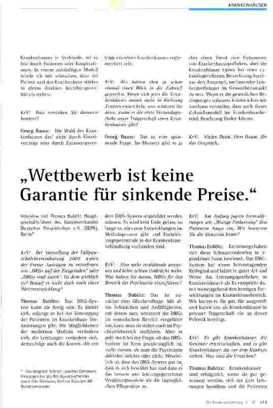 Vorschauseite 1: Wettbewerb ist keine Garantie für sinkende Preise.