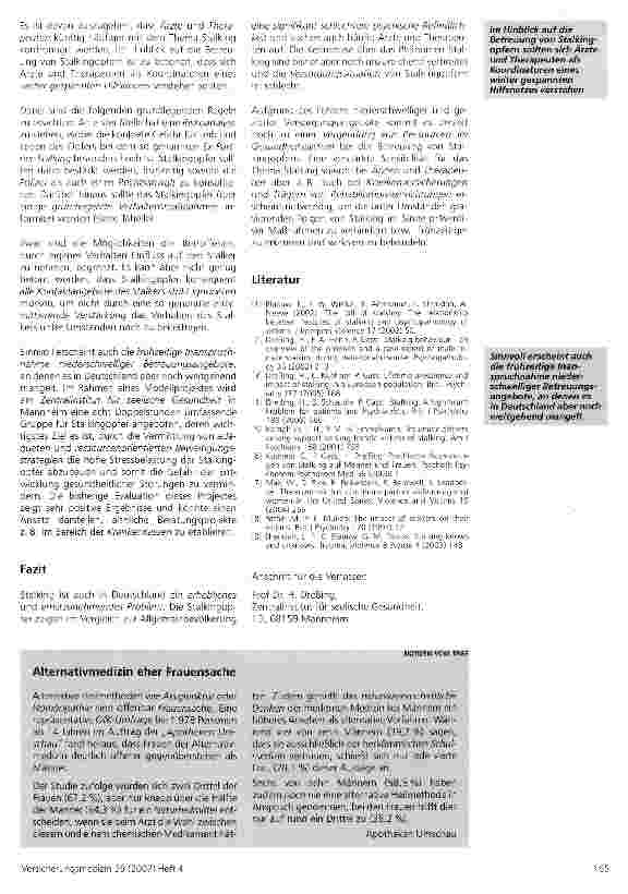 Vorschauseite 3: Versorgungslücken und ökonomische Folgekosten von Stalking