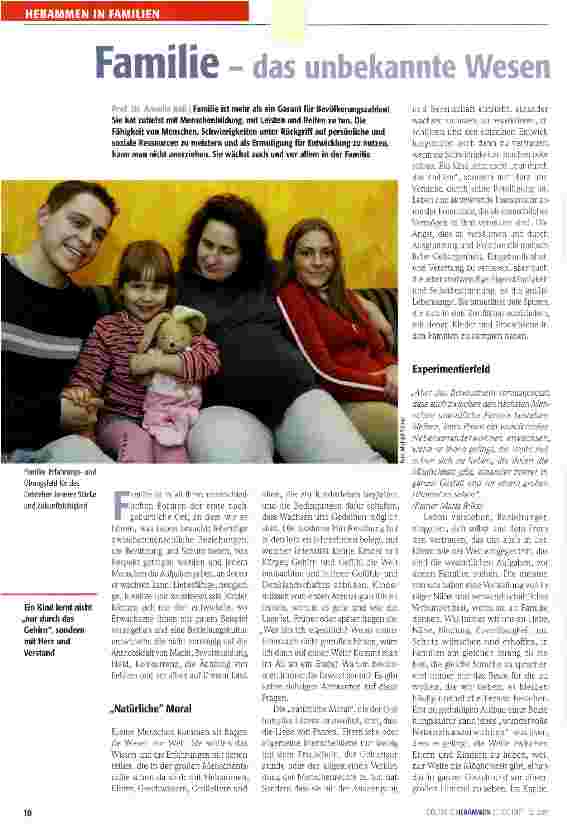 Vorschauseite 1: Familie - das unbekannte Wesen