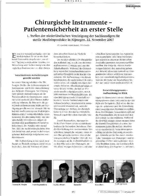 Vorschauseite 1: Chirurgische Instrumente -Patientensicherheit an erster Stelle