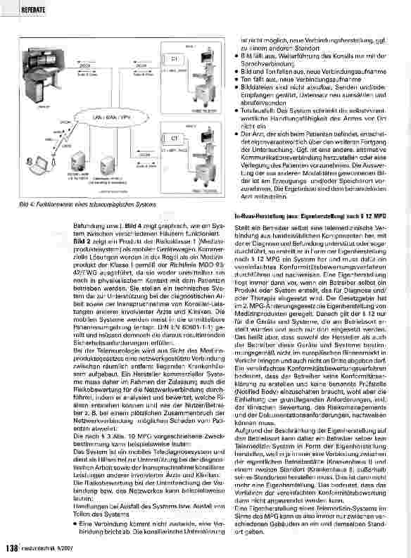 Vorschauseite 3: Teleneurologie und MPG Sicherheitsstandards