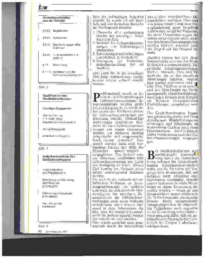 Vorschauseite 3: Der Gerätebeauftragte Ein Modellvorschlag zur Lösung praktischer Probleme der MedGV auf der Anwenderseite