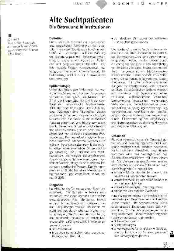 Vorschauseite 1: Alte Suchtpatienten