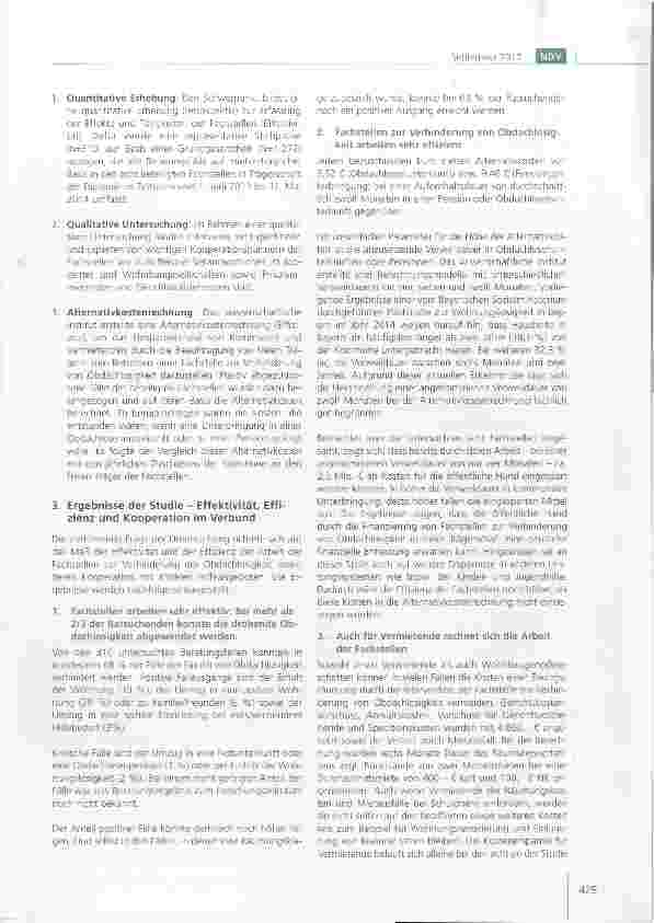 Vorschauseite 2: Fachstellen zur Verhinderung von Wohnungslosigkeit; effektiv, effizient und eng kooperierend