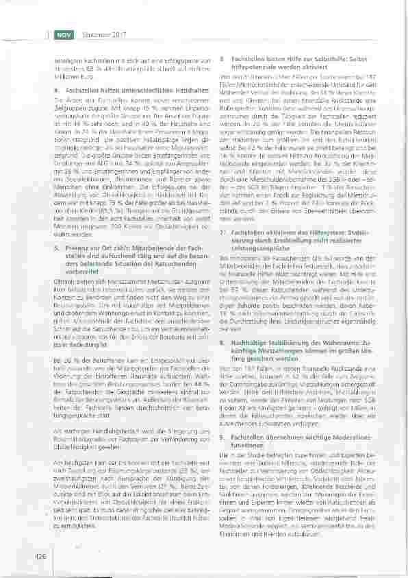 Vorschauseite 3: Fachstellen zur Verhinderung von Wohnungslosigkeit; effektiv, effizient und eng kooperierend