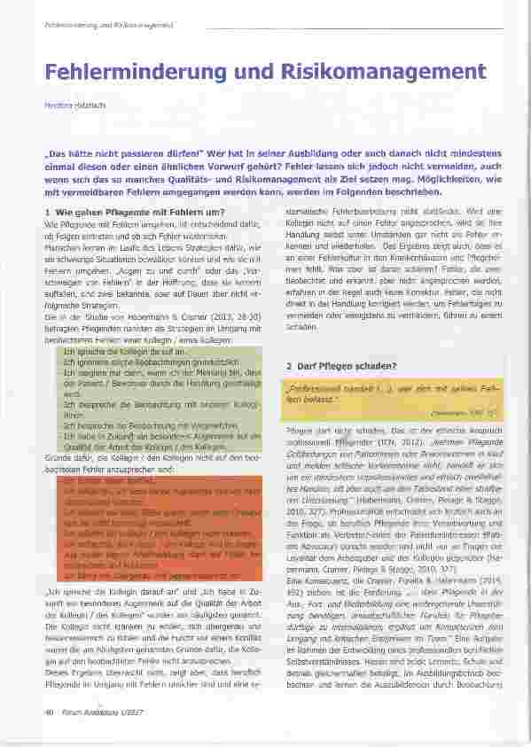 Vorschauseite 1: Fehlerminderung und Risikomanagement