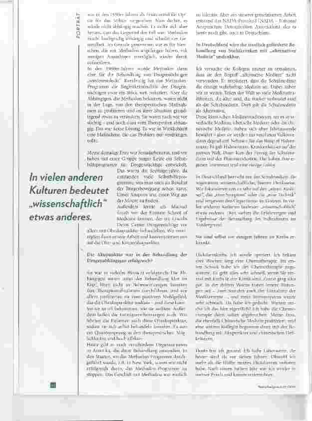 Vorschauseite 3: Donald Halfkenny Dozent für Klassische Chinesische Medizin und Bürgerrechtler