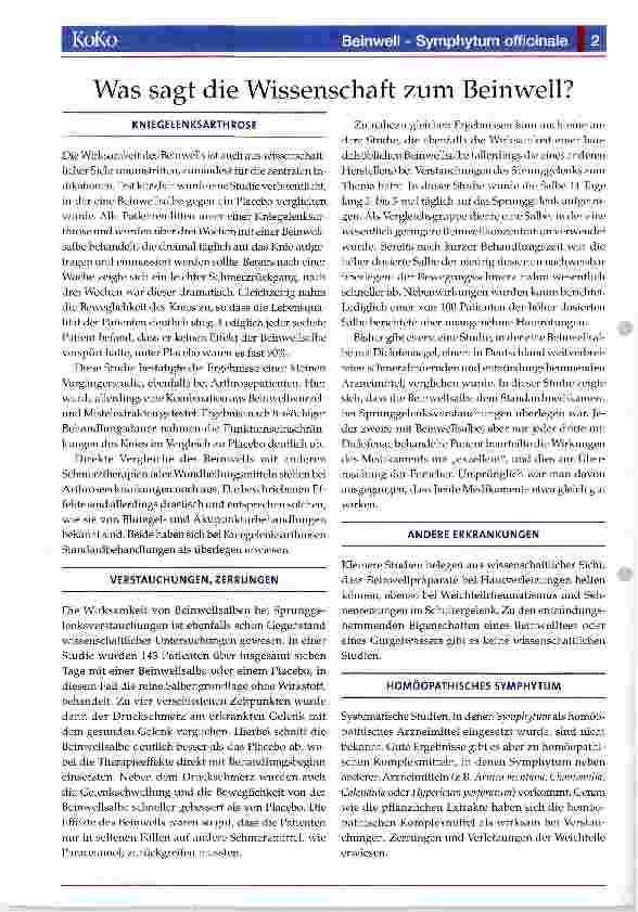 Vorschauseite 2: Beinwell - Symphytum officinale