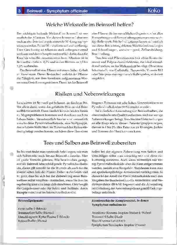 Vorschauseite 3: Beinwell - Symphytum officinale