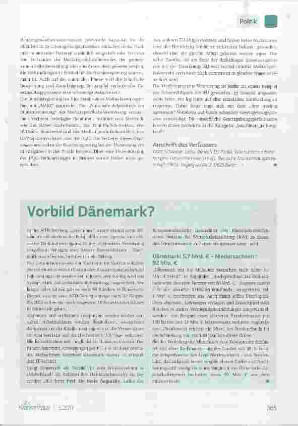 Vorschauseite 3: EU-Medizinprodukte-Verordnung: Beschleunigte Ewigkeit!