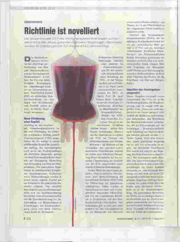Vorschauseite 1: Richtlinie ist novelliert