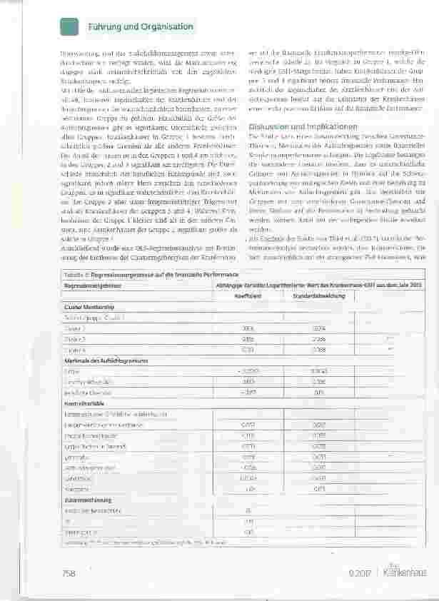 Vorschauseite 3: Aufsichtsgremien, Unternehmenssteuerung und finanzieiie Performance