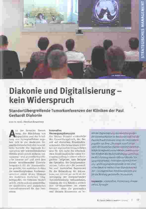 Vorschauseite 1: Diakonie und Digitalisierungkein Widerspruch