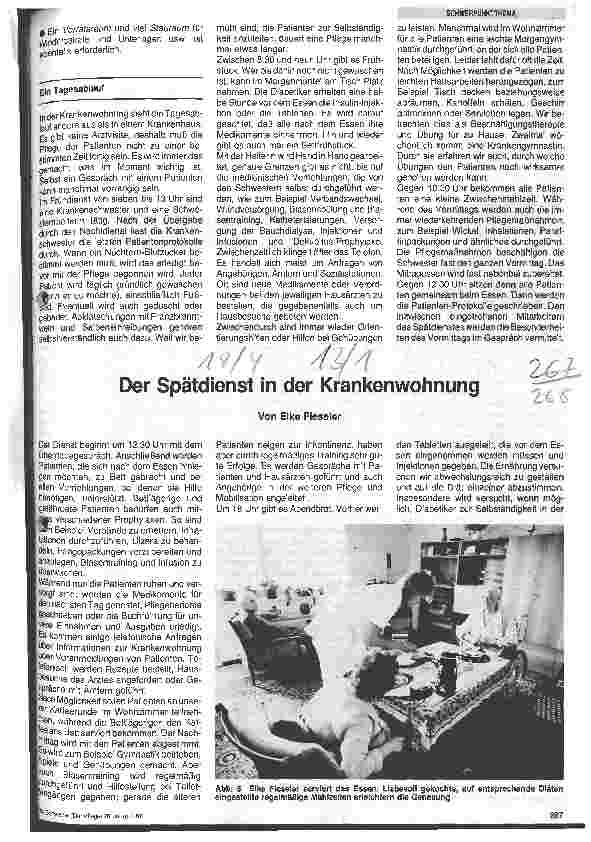 Vorschauseite 2: Leben und Arbeit in der Krankenwohnung
