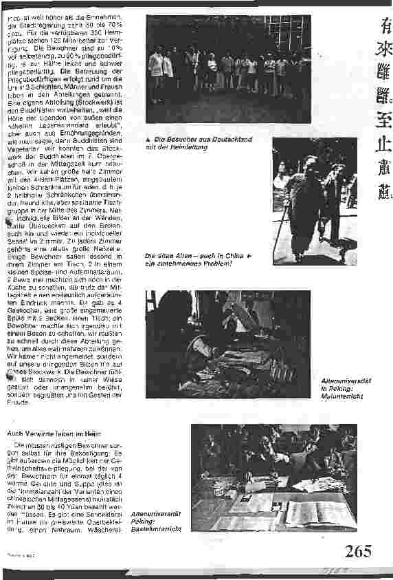Vorschauseite 4: Altenpflege - Altenpolitik in der Volksrepublik China Resümee einer Fachstudienreise