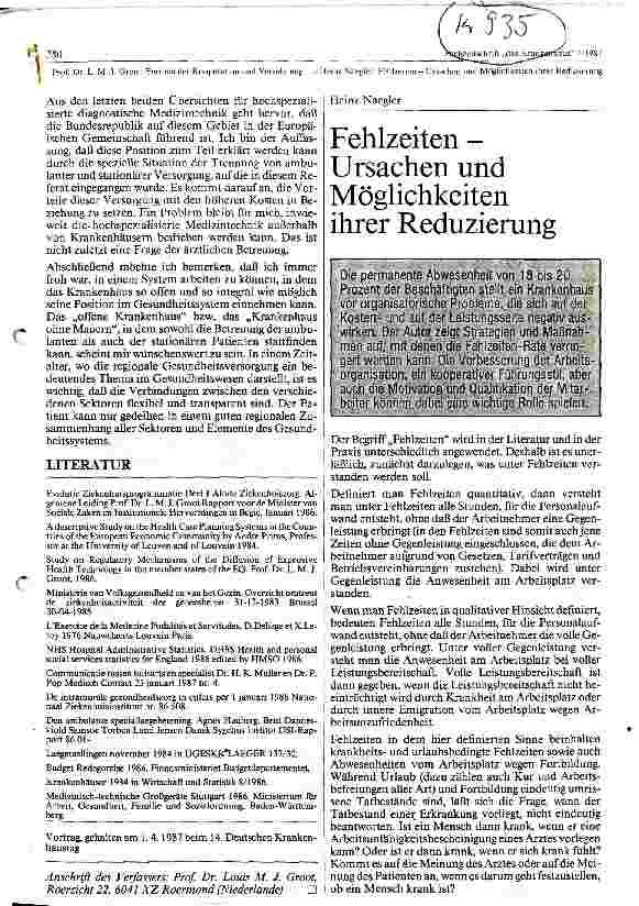 Vorschauseite 1: Fehlzeiten- Ursachen und Möglichkeiten ihrer Reduzierung