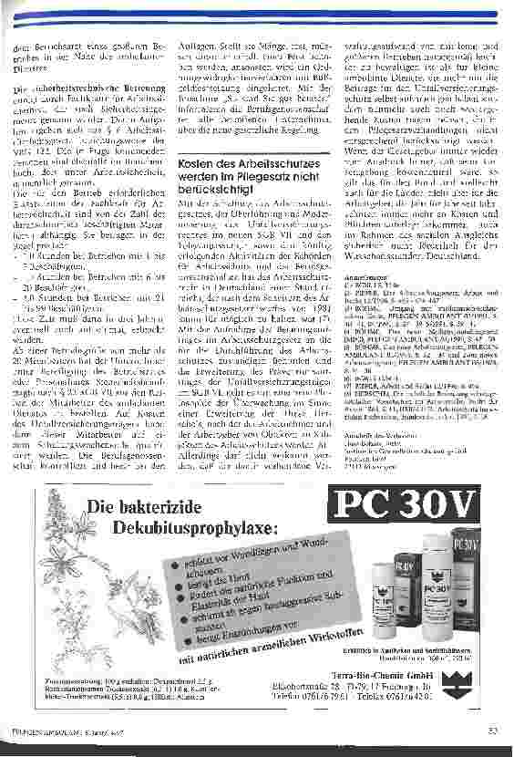 Vorschauseite 6: Neue Regelungen im Arbeitsund Unfallschutzrecht Arbeitgeberpflichten auch für ambulante Dienste