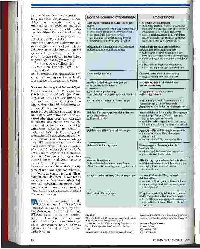 Vorschauseite 4: Die Pflegedokumentation - eine sinnvolle Pflicht