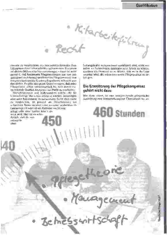 Vorschauseite 2: Pflicht oder Kür? Qualitätssicherung durch Qualifikation der Leitungskräfte - Die Weiterbildung für PDL unter der Lupe