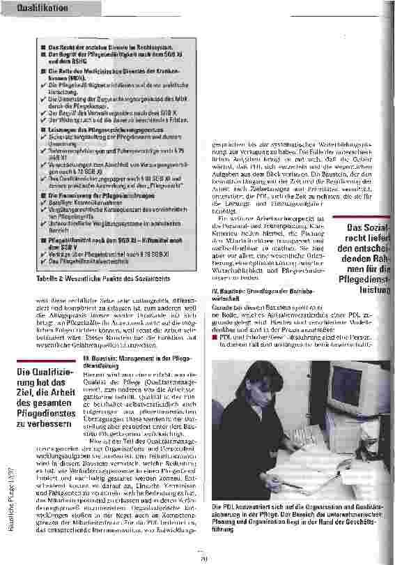 Vorschauseite 5: Pflicht oder Kür? Qualitätssicherung durch Qualifikation der Leitungskräfte - Die Weiterbildung für PDL unter der Lupe