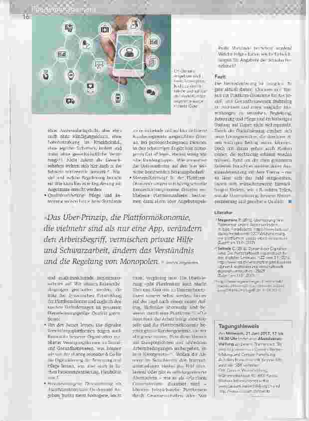 Vorschauseite 3: Uber in der Pflege?