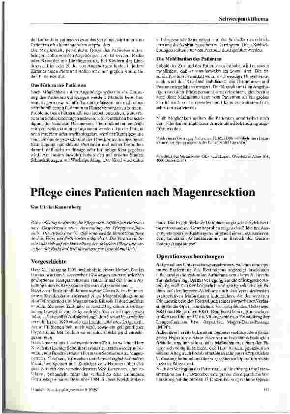 Vorschauseite 3: Die Intensivstation - Teil der Rehabilitation