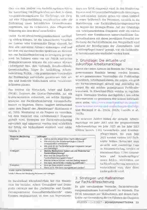 Vorschauseite 2: MODELLIERUNG VON SZENARIEN ZUR FACHKRÄFTESICHERUNG