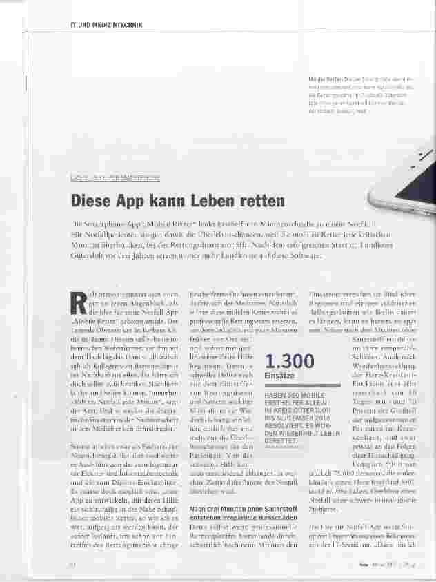 Vorschauseite 1: Diese App kann Leben retten