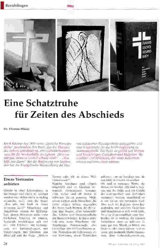 Vorschauseite 1: Eine Schatztruhe für Zeiten des Abschieds