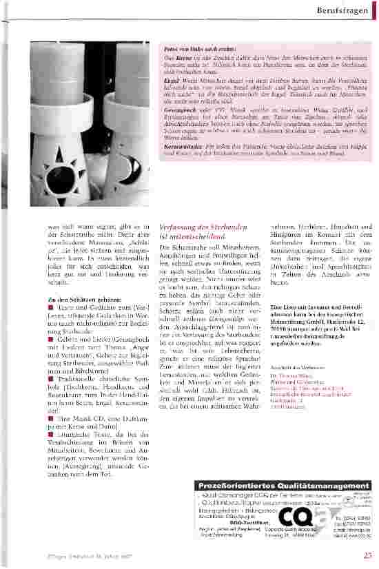 Vorschauseite 2: Eine Schatztruhe für Zeiten des Abschieds