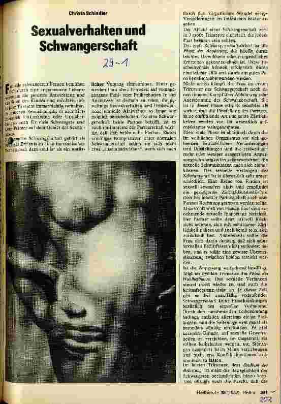 Vorschauseite 1: Sexualverhalten und Schwangerschaft