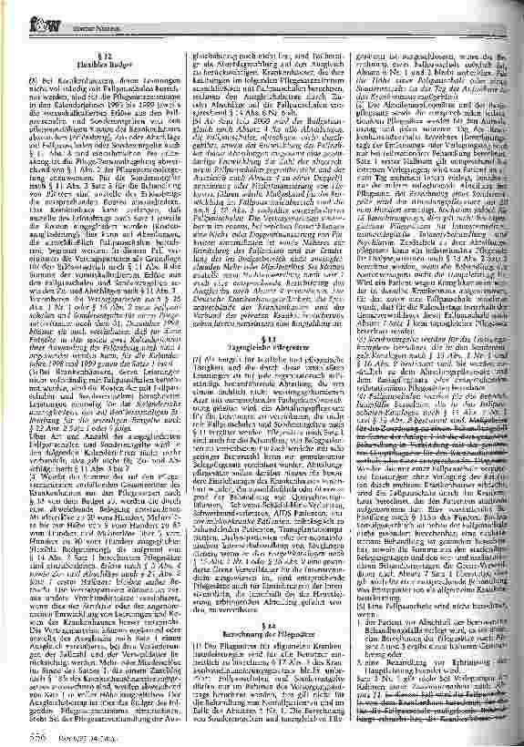Vorschauseite 3: 5. Änderungsverordnung zur BPflV Auszüge aus dem Kabinettsbeschluß vom 8. Oktober 1997