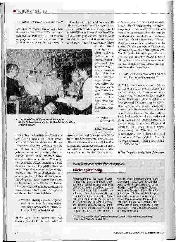 Vorschauseite 3: Hier spricht Pflege mit Pflege