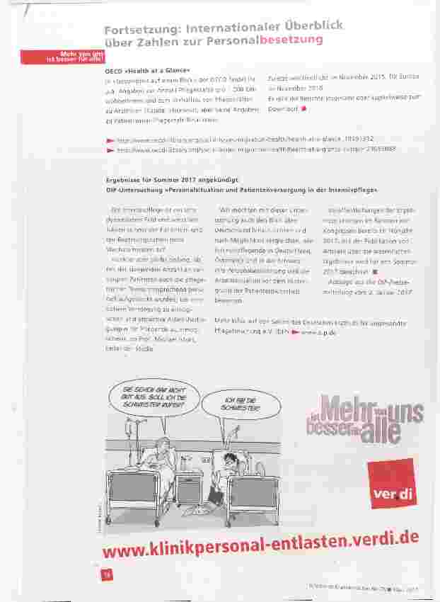 Vorschauseite 3: Internationaler Überblick über Zahlen zur Personalbesetzung
