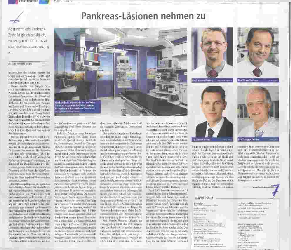 Vorschauseite 1: Pankreas-Läsionen nehmen zu