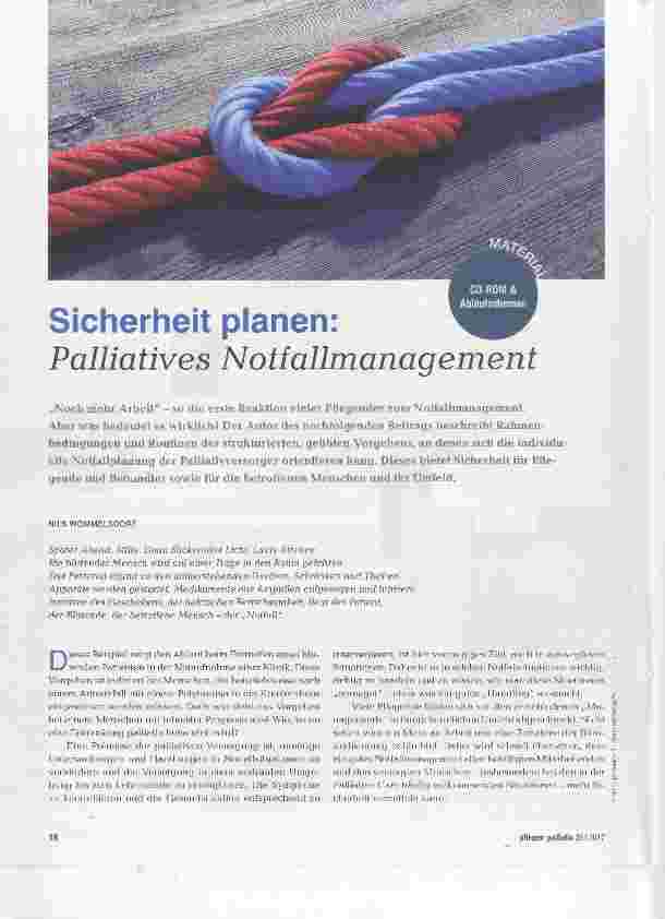 Vorschauseite 1: Sicherheit planen: Palliatives Notfallmanagement