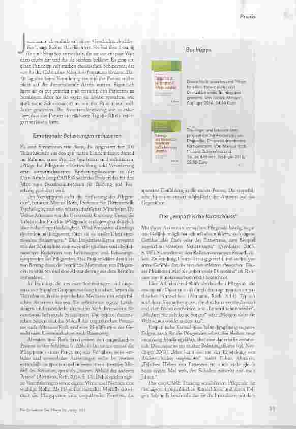 Vorschauseite 2: Entlastung durch Zuwendung