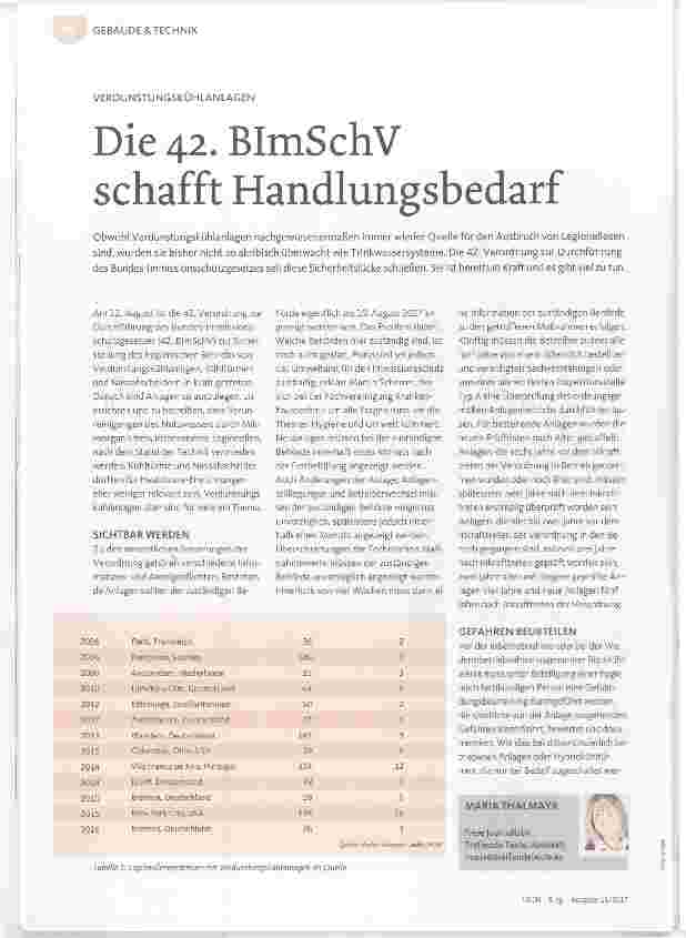 Vorschauseite 1: Die 42. BImSchV schafft Handlungsbedarf
