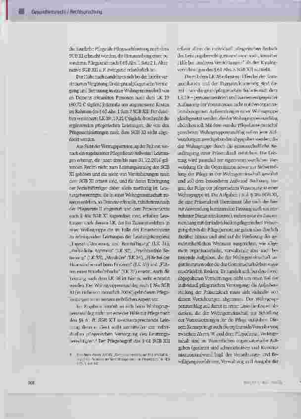 Vorschauseite 3: Rangverhältnis zwischen Wohngruppenzuschlag gemäß § 38a SGB XI und Leistungen nach SGB XII