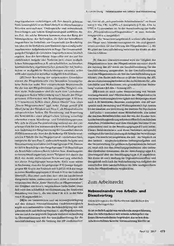 Vorschauseite 4: Keine Personalratsbeteiligung in der zweiten Leitungsebene