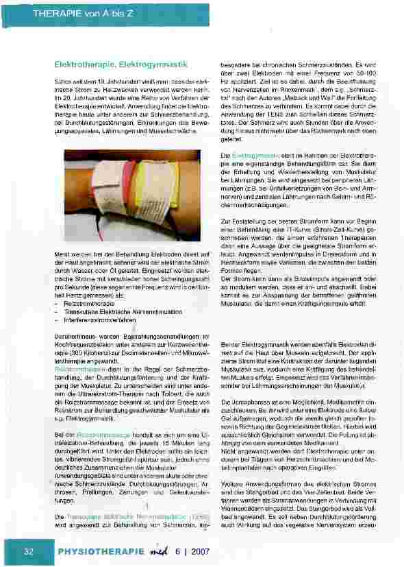 Vorschauseite 2: Therapien von A bis Z